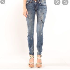 One Teaspoon blue marine loonies jeans